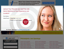 Tablet Screenshot of philadelphiaattorneyjobs.com